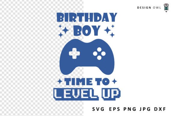 Birthday Boy Gaming SVG: Graphics for Crafts