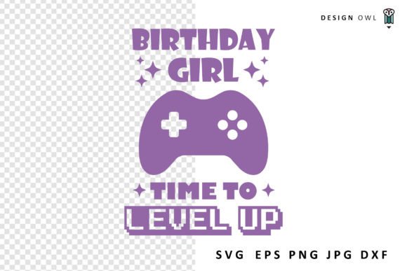 Birthday Girl Gaming SVG: Graphics for Crafts