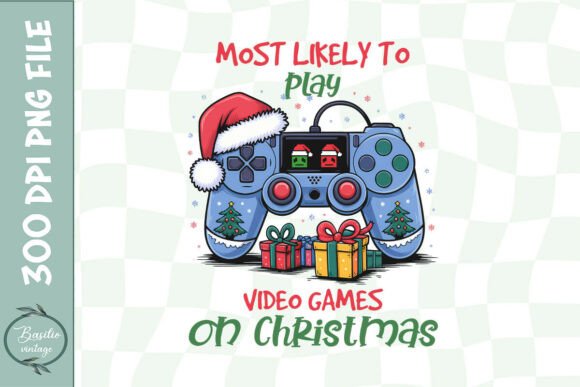 Christmas Gamer PNG for Crafts & Graphics