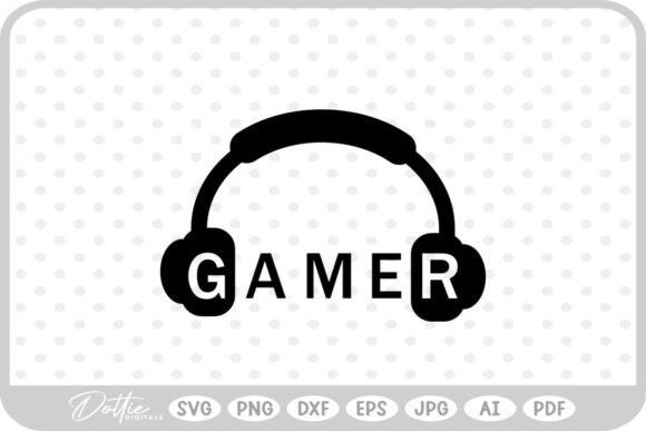 Gamer Headset Graphics for Crafts and Blogs