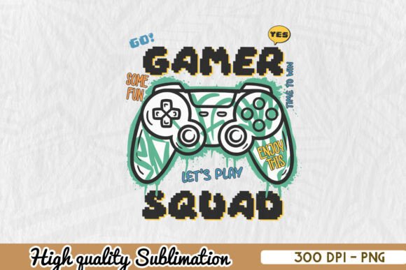 Gamer Squad Sublimation PNG: A Designer’s Review