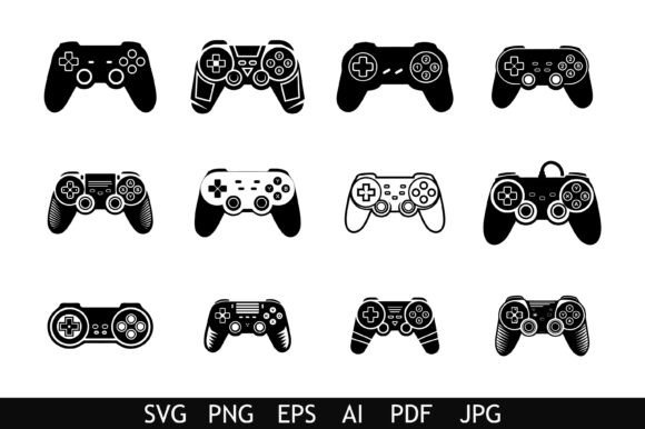 Gaming Controller Vector Set for Graphics & Crafts