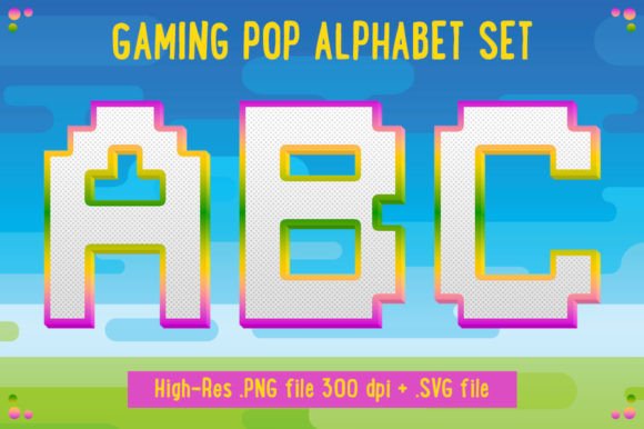 Gaming Pop 3D Alphabet: Fresh Graphics for Crafts