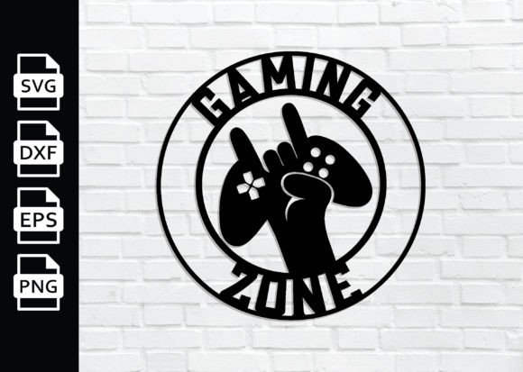 Gaming Zone Metal Sign Files: Graphics for Crafts