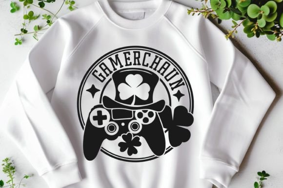 Leprechaun Gamer SVG: Graphics for Crafts & Branding