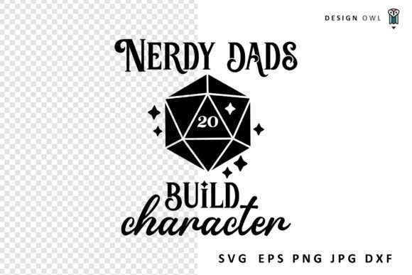 Nerdy Dads Gaming SVG for Crafts and Graphics