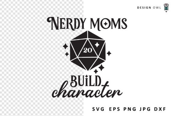 Nerdy Moms Gaming SVG for Crafts and Graphics