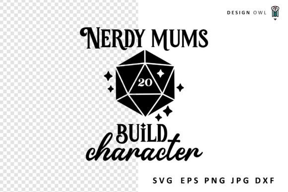 Nerdy Mums Gaming SVG: Graphics for Crafts