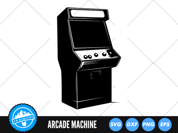 Retro Arcade SVG for Graphics & Crafts